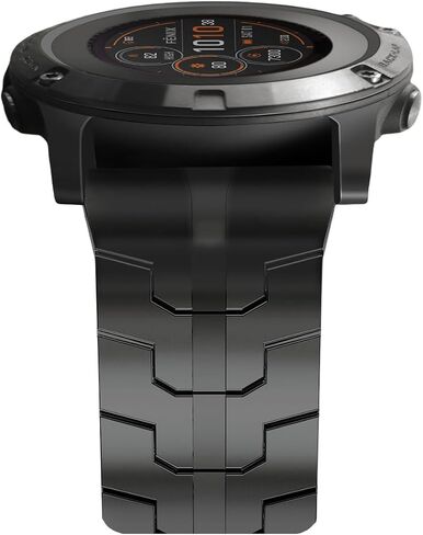 22mm Mecha Steel Bands Compatible for Garmin Fenix 8 47mm/7/6/5 Band,Quick Fit Rugged Utra Metal Strap with Folding Clasp for Fenix 5 Plus/Epix Gen 2/Forerunner 965/Epix Pro 47mm/45mm Instinct 3/2 Men in Saudi Arabia