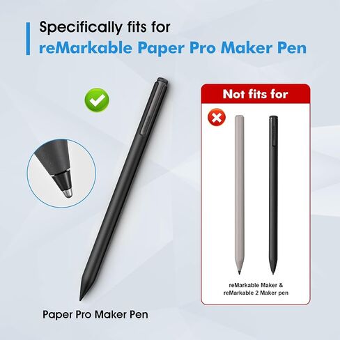 نصائح بديلة Reeleear مجموعة تناسب لورق Paper Pro Pen ، 2 Pack No Were Out Titanium Alloy Tips ، Nibs متينة ، تصميم النقطة الدقيقة للكتابة الدقيقة ، الطويل الأمد (وليس ل RM1/2) in Kuwait