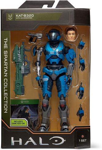 مجموعة HALO Spartan مقاس 6.5 بوصة - Master Chief مفصلية للغاية ويمكن وضعها مع ملحقات الأسلحة - تم ضبطها لتناسب اللعب والعرض in Saudi Arabia