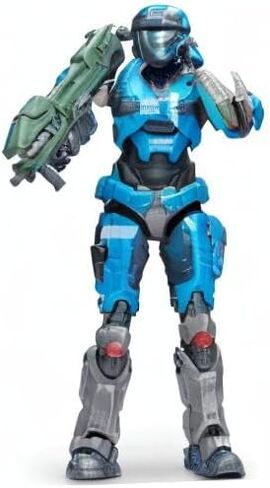 مجموعة HALO Spartan مقاس 6.5 بوصة - Master Chief مفصلية للغاية ويمكن وضعها مع ملحقات الأسلحة - تم ضبطها لتناسب اللعب والعرض in Saudi Arabia