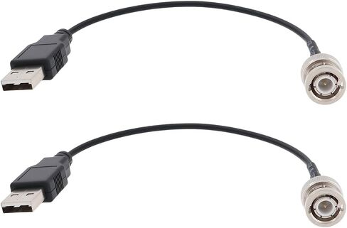 إنشاء فكرة 2PCS RG174 Cable BNC ذكر أنثى إلى USB 2.0 محول الموصل الذكور مناسب لاختبار محوري الطاقة (20 سم 50 أوم) in Kuwait