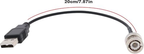 إنشاء فكرة 2PCS RG174 Cable BNC ذكر أنثى إلى USB 2.0 محول الموصل الذكور مناسب لاختبار محوري الطاقة (20 سم 50 أوم) in Kuwait