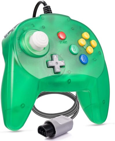 Miadore 2 Pack Mini N64 Controller ، Classic N64 Game Pad joystick for N64 System Video Game Console (Black) in Kuwait