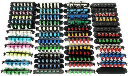 RITEAV - CCH LC/LC (6 Port Quad W/24 Fiber Connectors) لوحة تصحيح محول (غير LGX) Blue/Black (9/125) لـ OS2 Singlemode الأصفر in Saudi Arabia