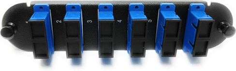 RITEAV - CCH LC/LC (6 Port Quad W/24 Fiber Connectors) لوحة تصحيح محول (غير LGX) Blue/Black (9/125) لـ OS2 Singlemode الأصفر in Saudi Arabia