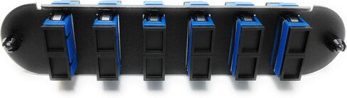 RITEAV - CCH LC/LC (6 Port Quad W/24 Fiber Connectors) لوحة تصحيح محول (غير LGX) Blue/Black (9/125) لـ OS2 Singlemode الأصفر in Saudi Arabia