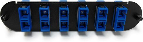 RITEAV - CCH LC/LC (6 Port Quad W/24 Fiber Connectors) لوحة تصحيح محول (غير LGX) Blue/Black (9/125) لـ OS2 Singlemode الأصفر in Saudi Arabia