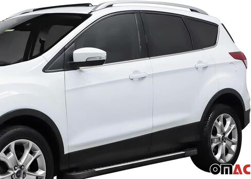OMAC سياج جانبي لرف السقف لسيارة Ford Escape 2013-2019 ألومنيوم رمادي 2 قطعة in Kuwait