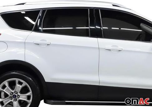 OMAC سياج جانبي لرف السقف لسيارة Ford Escape 2013-2019 ألومنيوم رمادي 2 قطعة in Kuwait