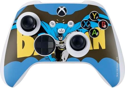 Skinit Schecal Gaming Gaming Skin متوافق مع وحدة التحكم S -Series S Series - مرخص رسميًا DC Comics Batman Vintage Action Design in Kuwait