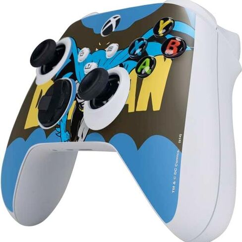Skinit Schecal Gaming Gaming Skin متوافق مع وحدة التحكم S -Series S Series - مرخص رسميًا DC Comics Batman Vintage Action Design in Kuwait