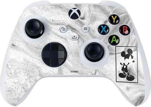 Skinit Decal Gaming Skin Compatible with Xbox Series S Controller - Officially Licensed Disney Mickey Mouse Shape on Marble Design in Kuwait