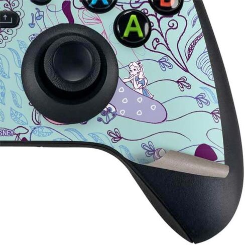 Skinit Decal Gaming Skin Compatible with Xbox Series X Controller - Officially Licensed Disney Alice in Wonderland (Animated) Mushrooms Print Pattern Design in Kuwait