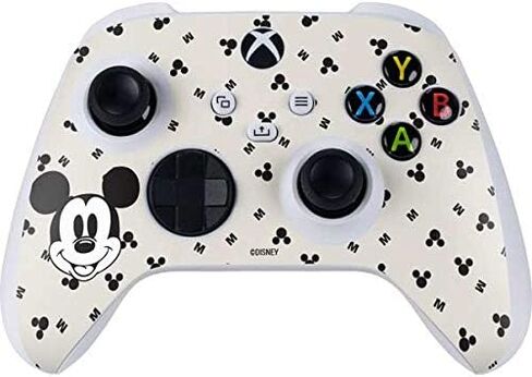 Skinit Decal Gaming Skin Compatible with Xbox Series S Controller - Officially Licensed Disney Mickey Mouse Shape on Marble Design in Kuwait