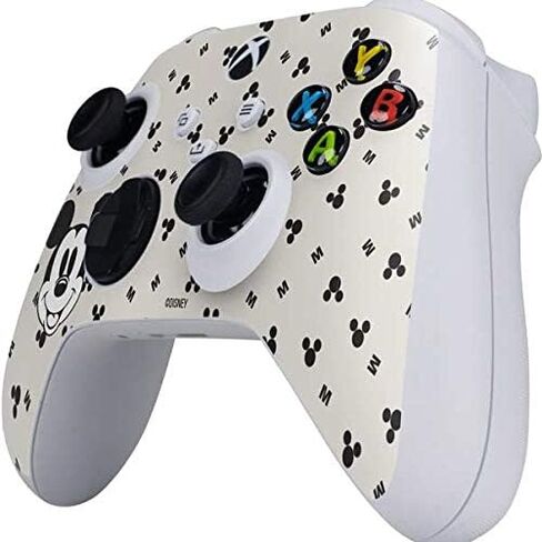 Skinit Decal Gaming Skin Compatible with Xbox Series S Controller - Officially Licensed Disney Mickey Mouse Shape on Marble Design in Kuwait