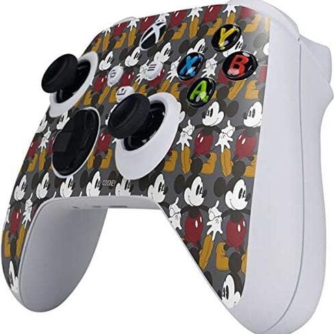 Skinit Decal Gaming Skin Compatible with Xbox Series S Controller - Officially Licensed Disney Mickey Mouse Shape on Marble Design in Kuwait