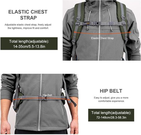 حقيبة تحمل على الظهر على الظهر على الظهر على الظهر على الظهر على ظهر حقيبة ظهر خفيفة الوزن للرجال والنساء على الظهر التخييم في الهواء الطلق. in Kuwait