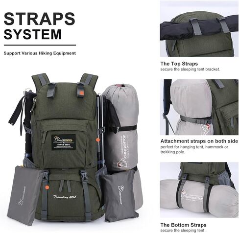 حقيبة تحمل على الظهر على الظهر على الظهر على الظهر على الظهر على ظهر حقيبة ظهر خفيفة الوزن للرجال والنساء على الظهر التخييم في الهواء الطلق. in Kuwait