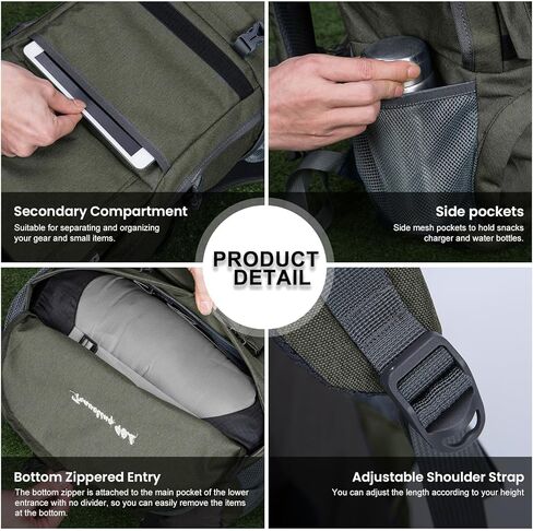 حقيبة تحمل على الظهر على الظهر على الظهر على الظهر على الظهر على ظهر حقيبة ظهر خفيفة الوزن للرجال والنساء على الظهر التخييم في الهواء الطلق. in Kuwait