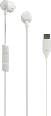 Skullcandy Jib USB-C Wired Earbuds with Noise Isolating Fit, Built-in Microphone Call and Track Control for iPhone Android, Ear Gel Sizes Included for Custom Fit - True Black in Saudi Arabia