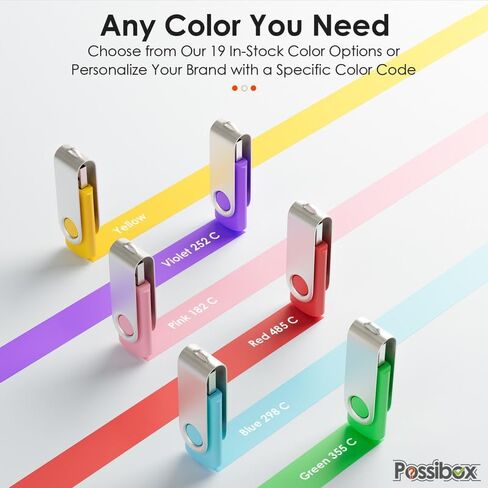 Custom Swivel USB Flash Drive 128MB Promotional Product Personalized with Your Logo - Bulk USB 2.0 - Customizable 1000 Pack in Kuwait