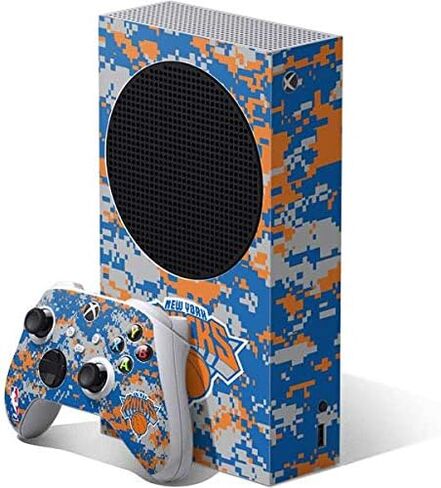 ألعاب Skinit Scenit Gaming Skin متوافقة مع حزمة Sbox Series S - NBA NBA New York Knicks Away Jersey Design in Kuwait