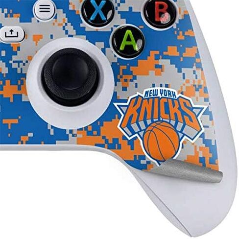 ألعاب Skinit Scenit Gaming Skin متوافقة مع حزمة Sbox Series S - NBA NBA New York Knicks Away Jersey Design in Kuwait