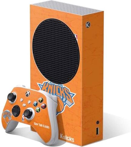 ألعاب Skinit Scenit Gaming Skin متوافقة مع حزمة Sbox Series S - NBA NBA New York Knicks Away Jersey Design in Kuwait