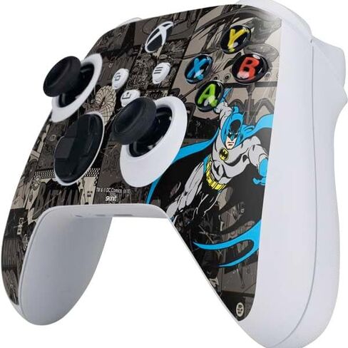 Skinit Schecal Gaming Gaming Skin متوافق مع وحدة التحكم S -Series S Series - مرخص رسميًا DC Comics Batman Vintage Action Design in Kuwait