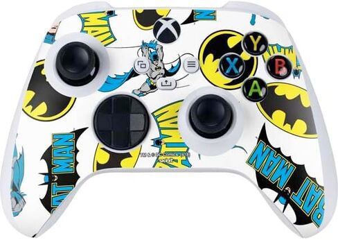 Skinit Schecal Gaming Gaming Skin متوافق مع وحدة التحكم S -Series S Series - مرخص رسميًا DC Comics Batman Vintage Action Design in Kuwait