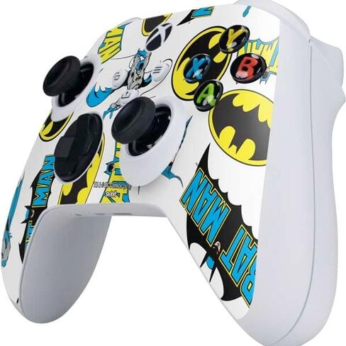 Skinit Schecal Gaming Gaming Skin متوافق مع وحدة التحكم S -Series S Series - مرخص رسميًا DC Comics Batman Vintage Action Design in Kuwait