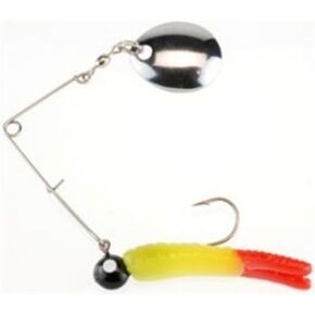 Berkley Johnson Beetle Spin Nickel Blade,Chartreuse Firetail,1-Inch