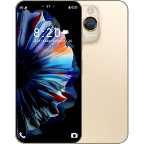 هاتف خلوي I14 Pro MAX غير مقفل، هاتف ذكي طويل عمر البطارية 6.82 بوصة، هواتف غير مقفلة عالية الدقة، 6+256 جيجابايت Android 13.0 مع بطاقة ذاكرة 128 جيجا، شريحة SIM مزدوجة/قفل بصمة الإصبع/معرف الوجه/نظام تحديد المواقع (أسود)