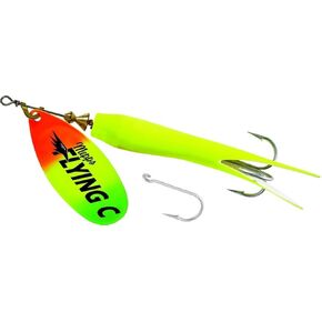 Mepps Flying C - sngl,TRB, hot Chart-hot firetiger, Chartreuse, one Size (FC58TP HC-HFT)