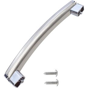 Upgraded WB15X21101 Microwave Oven Door Handle Compatible with GE Microwave Handle Replacement, Reinforced General Electric GE Microwave Door Parts JNM3163RJ1SS, JNM3163RJ3SS, JVM3162RJ3SS