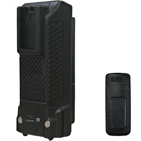 UVK5 Radio 3500mAh Battery Enlarge Capacity UV-K5 8 USB-C Charging Battery for UV-K6 with Belt Clip Walkie Talkie Accessories