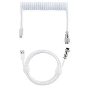 9.84Ft Nylon Coiled Keyboard Cable – Double Sleeved Gaming Keyboard Cord