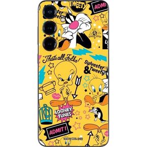 Skinit Decal Phone Skin Compatible with Galaxy S24 Plus - Officially Licensed Looney Tunes Tweety Bird iPod Design