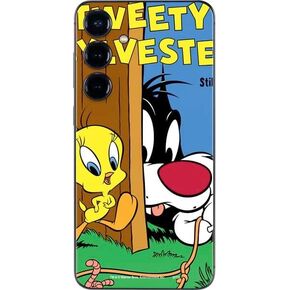 Skinit Decal Phone Skin Compatible with Galaxy S24 - Officially Licensed Looney Tunes Tweety Bird iPod Design