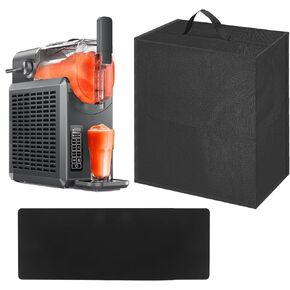 Slushie Machine Cover, Heavy-Duty Nylon Material to Prevent Dust & Stains, Non-Slip Pad Reduces Vibration & Protects Countertops, 2Pcs Accessories Compatible with 68 oz INOVIVA Slushy Machine