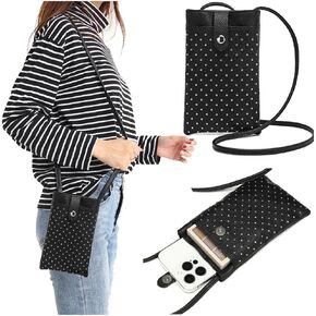 for TCL K32 5G T513W / TCL 50 XL NxtPaper/TCL 60 XE NxtPaper/TCL 50 XE 5G /TCL-50-LE/TCL K24 K23 Case, Crossbody & Lanyard Phone Wallet Pouch Case, Lightweight, Card Holder & Women Style Black
