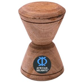 Handmade Tapoli - 5 Inch Large Wooden Grinder, Coconut Opener, Ergonomic Wooden Tapoli from Ghana, Easy Coconut Opener Tool (Tapoli Only)