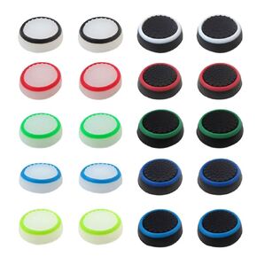 XSPANDER 20x Analog Stick Joystick Controller Performance Thumb Grips Compatible for PS5/PS4 Controller Joystick Grips(Black Bottom and Colorful Bottom)