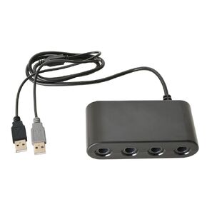 TTX Tech GameCube Compatible 4 Port Controller Adapter لـ Wii U and Switch