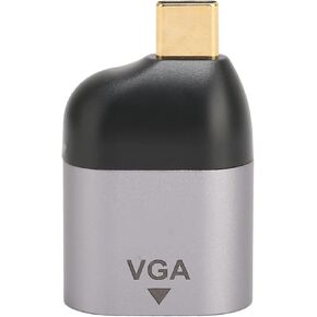 USB C to VGA Adapter - 1080P 60Hz Resolution, Durable Aluminum Alloy for Office, Travel and Gaming Use