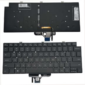 لوحة مفاتيح جديدة لـ Dell Latitude 13 7300 7320 E7320 5320 LAPTOP 018YPJ PK1330R2B00 DLM20F5 مع الإضاءة الخلفية الأمريكية الأسود