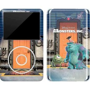 Skinit Decal MP3 Player Skin Compatible with iPod Classic (6th Gen) 80GB - Officially Licensed Disney Monsters Inc. Movie Poster Design