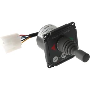 Joystick Panel Control, with On/Off, 12/24V (Gray, Single)