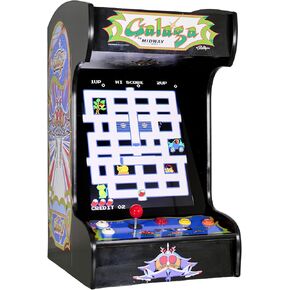 Doc and Pies Arcade Factory Classic Home Arcade Machine - Tabletop and Bartop - 412 Retro Games - Full Size LCD Screen, Buttons and Joystick (Black)