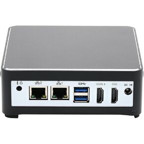 Firewall Hardware, VPN, Network Security Appliance, Router PC, Intel Celeron J4125, HUNSN RS50, AES-NI, 2 x I211, 4 x USB, 2 x COM, Type-C, 2 x HDMI, Barebone, NO RAM, NO Storage, NO System